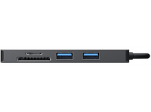 Charger l&#39;image dans la galerie, SITECOM Adaptateur multiport 5-en-1 USB-C Argenté / Noir (CN-5501)
