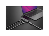 SITECOM Adaptateur multiport 5-en-1 USB-C PD Argenté / Noir (CN-5502)