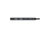 SITECOM Adaptateur multiport 5-en-1 USB-C PD Argenté / Noir (CN-5502)