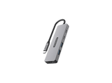 SITECOM Adaptateur multiport 5-en-1 USB-C PD Argenté / Noir (CN-5502)
