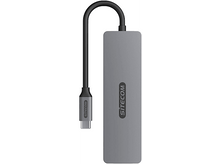 Charger l&#39;image dans la galerie, SITECOM Adaptateur multiport 5-en-1 USB-C PD Argenté / Noir (CN-5502)
