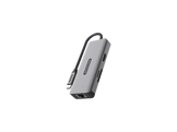 SITECOM Adaptateur multiport 6-en-1 USB-C Argenté / Noir (CN-5503)
