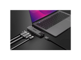SITECOM Adaptateur multiport 6-en-2 Magsafe Mac Pro 14-16" Argenté / Noir (AC-1002)