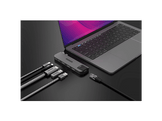 SITECOM Adaptateur multiport 6-en-2 pour Magsafe Macbook Air Argenté / Noir (AC-1001)