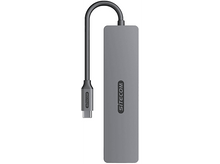 Charger l&#39;image dans la galerie, SITECOM Adaptateur multiport 7-en-1 USB-C PD Argenté / Noir (CN-5505)
