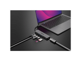 SITECOM Adaptateur multiport 7-en-1 USB-C PD Argenté / Noir (CN-5505)
