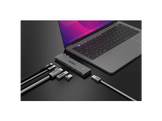 SITECOM Adaptateur multiport 7-en-2 pour Mac M1 / M2 Argenté / Noir (AC-1003)
