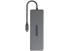 Charger l&#39;image dans la galerie, SITECOM Adaptateur multiport Pro 10-en-1 USB4 PD Argenté / Noir (CN-7001)
