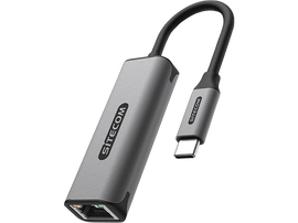 SITECOM Adaptateur Pro USB-C vers Ethernet 2.5 Gbit Argenté / Noir (AD-1006)