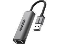 SITECOM Adaptateur USB-A vers Ethernet Argenté / Noir (AD-1004)