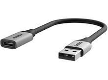 Charger l&#39;image dans la galerie, SITECOM Adaptateur USB-A vers USB-C Argenté / Noir (AD-1013)
