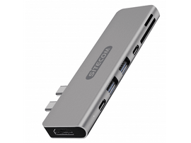 SITECOM Adaptateur USB + USB-C + HDMI + SD/MicroSD (CN-391)
