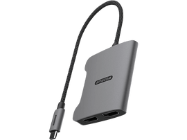 SITECOM Adaptateur vidéo Pro USB-C vers Dual HDMI Argenté / Noir (AD-1017)