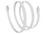 SITECOM Câble USB-C plat 1 m 80 Gbit/s Blanc