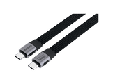 SITECOM Câble USB-C plat 1 m 80 Gbit/s Noir