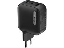 Charger l&#39;image dans la galerie, Chargeur Sitecom noir. Il possède plusieurs ports USB. Se branche sur une prise standard.
