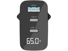 Charger l&#39;image dans la galerie, SITECOM Chargeur multiports USB-A / USB-C LED 65 W PD Noir (CH-1002)
