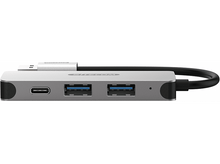 Charger l&#39;image dans la galerie, SITECOM Hub USB-A à USB-A + USB-C Gris (CN-399)
