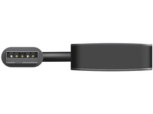 Charger l&#39;image dans la galerie, Câble USB vers USB-C noir avec corps noir et fond blanc.

