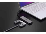 SITECOM Hub USB-A vers 4 x USB-A Argenté / Noir (CN-5005)