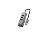 SITECOM Hub USB-A vers Ethernet / USB-A Argenté / Noir (AD-1007)