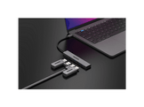 SITECOM Hub USB-C vers 4 x USB-A Argenté / Noir (CN-5003 )