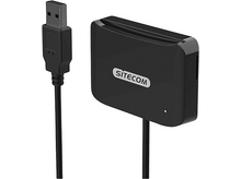 Charger l&#39;image dans la galerie, SITECOM Lecteur de carte d&#39;identité / micro SD Argenté / Noir (MD-1001)
