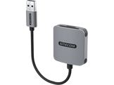 SITECOM Lecteur de carte SD / microSD Pro Argenté / Noir (MD-1009)