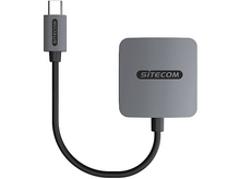 Charger l&#39;image dans la galerie, Un adaptateur SITECOM gris avec un connecteur USB-C.
