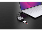 SITECOM Lecteur de carte SD / microSD Pro Argenté / Noir (MD-1009)