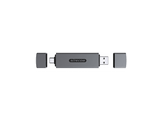 SITECOM Lecteur de carte USB-A / USB-C avec port USB Argenté / Noir (MD-1012 )