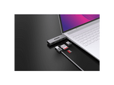 SITECOM Lecteur de carte USB avec 2 ports USB-A Argenté / Noir (MD-10130) Lecteur de carte USB-A 3.2 Gen 1 (5 Gbit/s) / USB-A 3.2 Gen 1 (5 Gbit/s) / USB-A 2.0