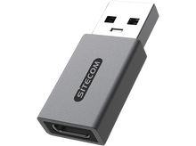 Charger l&#39;image dans la galerie, SITECOM Mini-adaptateur USB-A vers USB-C Argenté / Noir (AD-1012)
