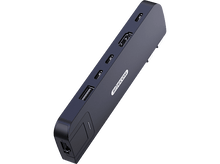 Charger l&#39;image dans la galerie, Un appareil bleu foncé avec plusieurs ports, dont USB et HDMI, étiqueté &#39;SITECOM&#39;.
