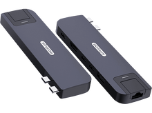 Charger l&#39;image dans la galerie, Deux hubs USB Sitecom sur fond noir, côte à côte.
