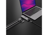SITECOM MP hub 6 in 2 Silver