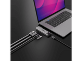 SITECOM MP hub 6 in 2 Silver
