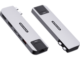 SITECOM MP hub 6 in 2 Silver
