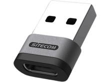 Charger l&#39;image dans la galerie, SITECOM Nano adaptateur USB-A vers USB-C Argenté / Noir (AD-1014)
