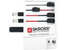 Charger l&#39;image dans la galerie, SKROSS Adaptateur de voyage mondial MUV USB-A / USB-C (7640166323709)
