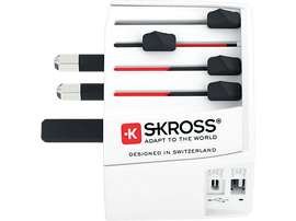 SKROSS Adaptateur de voyage mondial MUV USB-A / USB-C (7640166323709)