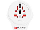 SKROSS Adaptateur de voyage USB Europe vers monde (7640166323204)