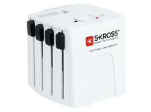 Charger l&#39;image dans la galerie, SKROSS Adaptateur MUV PRO 2 pôles + chargeur USB-C 2500 mA Blanc (1.302975)
