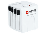 SKROSS Adaptateur MUV PRO 2 pôles + chargeur USB-C 2500 mA Blanc (1.302975)