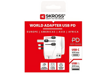 Charger l&#39;image dans la galerie, SKROSS Adaptateur Pro Light prise de terre USB-C Blanc (1.3024730)
