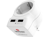 SKROSS Adaptateur secteur de voyage EU to UK + 2 x USB (1.500280)