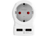 SKROSS Adaptateur secteur de voyage EU to UK + 2 x USB (1.500280)