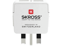 Charger l&#39;image dans la galerie, SKROSS Adaptateur secteur de voyage EU to UK + 2 x USB (1.500280)
