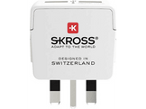 SKROSS Adaptateur secteur de voyage EU to UK + 2 x USB (1.500280)