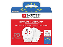 Charger l&#39;image dans la galerie, SKROSS Adaptateur World - Europe USB-C 16A Blanc (1.500290)
